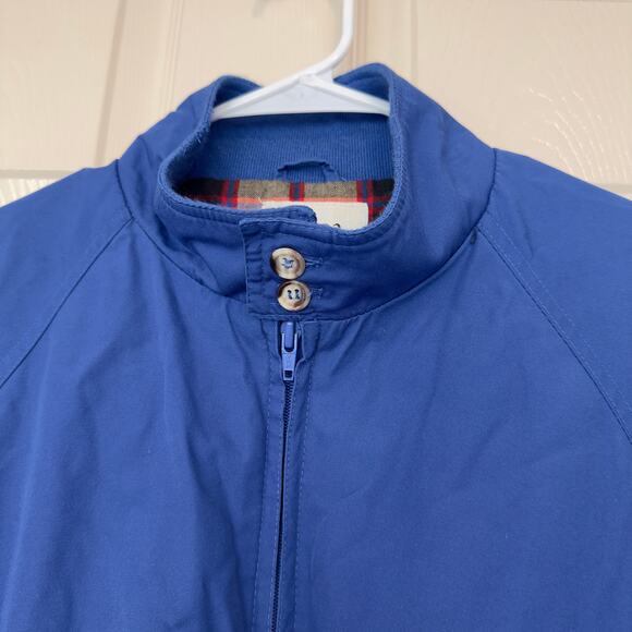 Sears Roebuck Vintage 70s 80s Men’s Plaid Lined Bomber Jacket Size M Blue - Picture 9 of 13